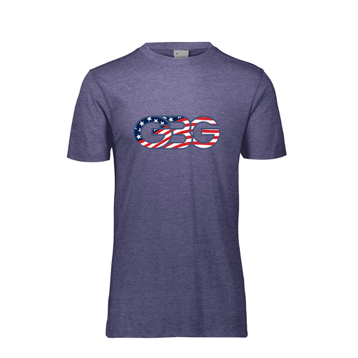 [FTSCUBRY-AS-LOGO1] Decker Men's Tri-Blend T-Shirt - Short Sleeve (Adult S, Royal, Logo 1)