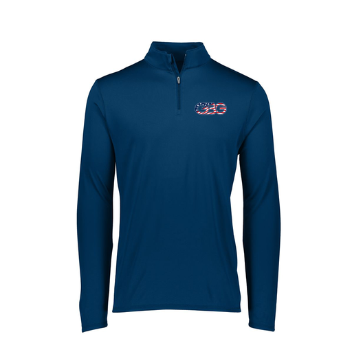 [FTLQFLNV-FAXS-LOGO1] Decker Women's Flex-Lite 1/4 Zip Shirt (Female Adult XS, Navy, Logo 1)