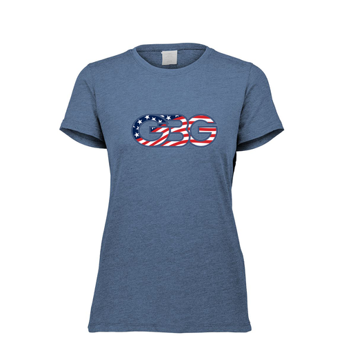 [FTSCUBNV-FAXS-LOGO1] Decker Women's Tri-Blend T-Shirt - Short Sleeve (Female Adult XS, Navy, Logo 1)