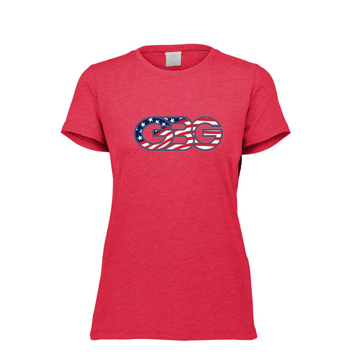[FTSCUBRD-FAXS-LOGO1] Decker Women's Tri-Blend T-Shirt - Short Sleeve (Female Adult XS, Red, Logo 1)