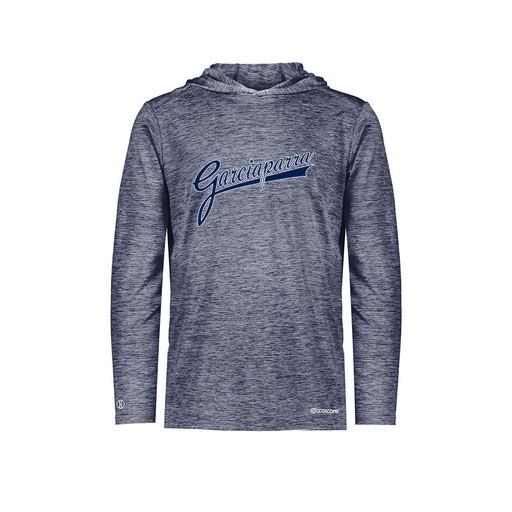 [FOLHCGNV-AS-LOGO2] Decker Men's Charge Hoodie (Adult S, Navy, Logo 2)