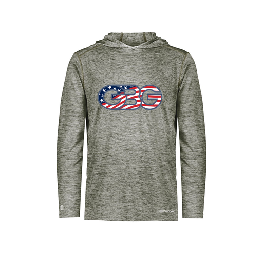 [FOLHCGGY-AS-LOGO1] Decker Men's Charge Hoodie (Adult S, Gray, Logo 1)