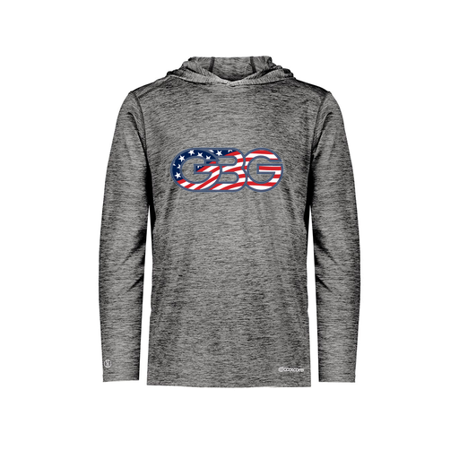 [FOLHCGBK-YS-LOGO1] Decker Youth Charge Hoodie (Youth S, Black, Logo 1)