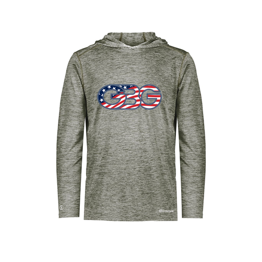 [FOLHCGGY-YS-LOGO1] Decker Youth Charge Hoodie (Youth S, Gray, Logo 1)