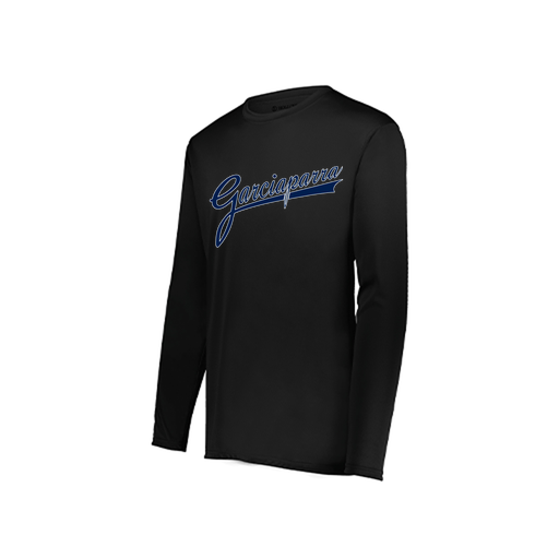 [222822.080.XS-LOGO2] Men's LS Smooth Sport Shirt (Adult XS, Black, Logo 2)