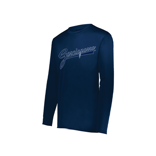 [222822.065.XS-LOGO2] Men's LS Smooth Sport Shirt (Adult XS, Navy, Logo 2)