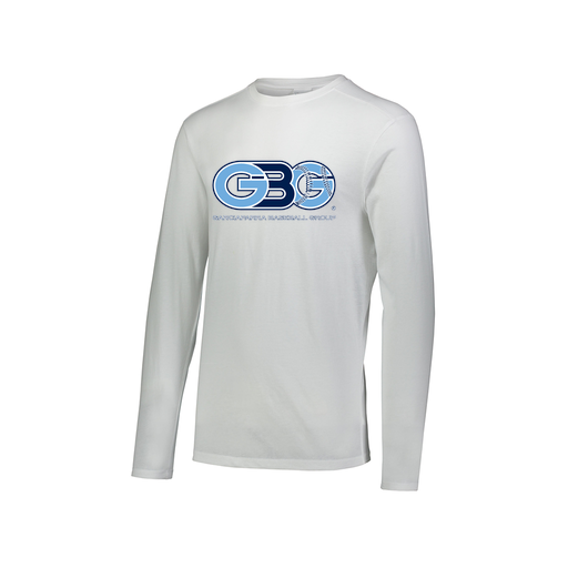 [FTLCUBWH-AXS-LOGO3] Decker Men's Tri-Blend T-Shirt - Long Sleeve (Adult XS, White, Logo 3)