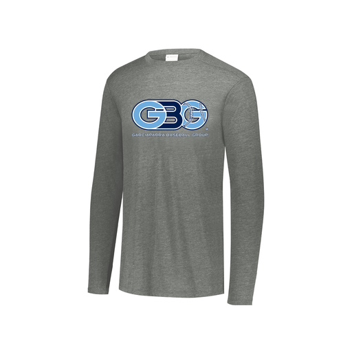 [FTLCUBGY-YS-LOGO3] Decker Youth Tri-Blend T-Shirt - Long Sleeve (Youth S, Gray, Logo 3)